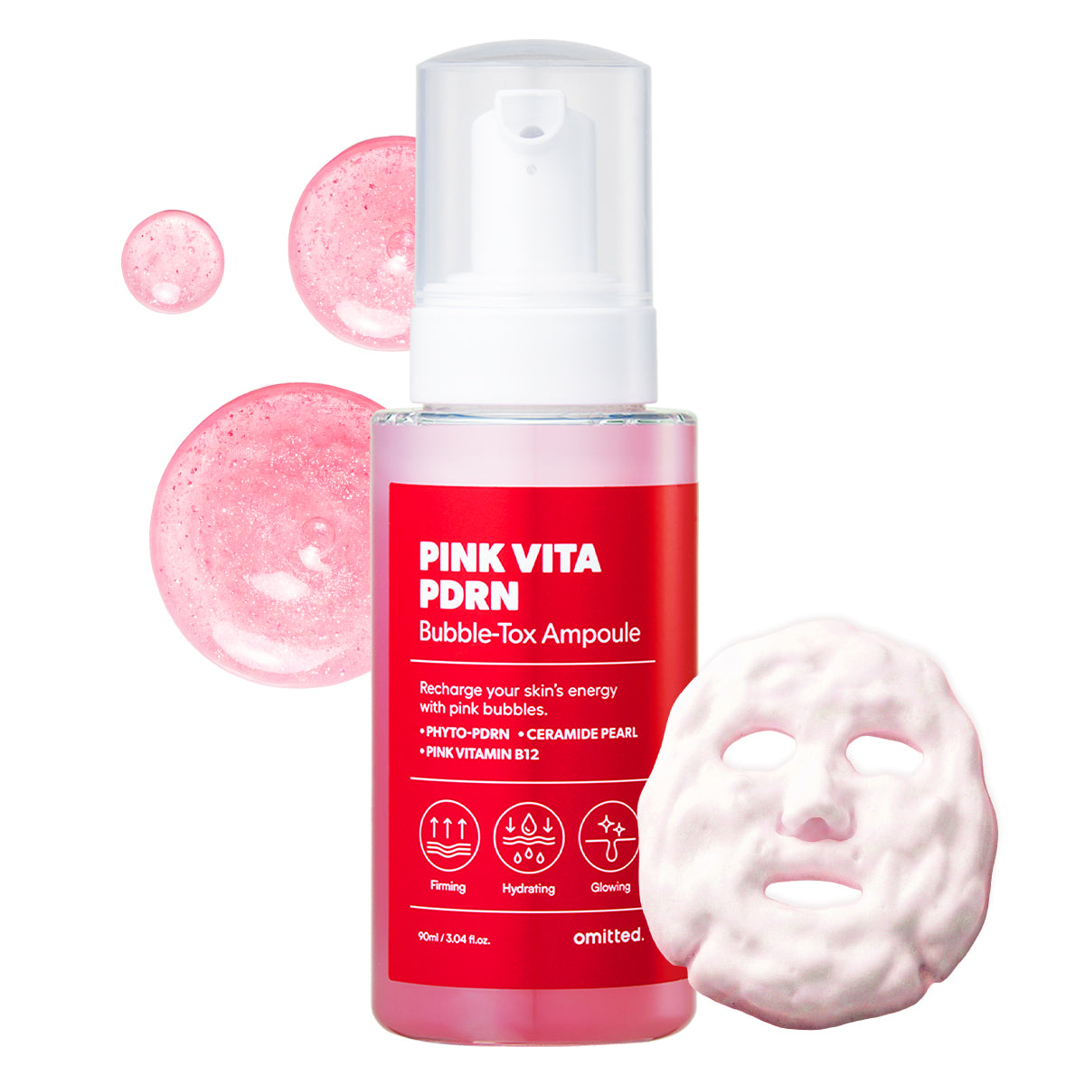 Pink Vita PDRN Bubble-Tox Ampoule 90ml