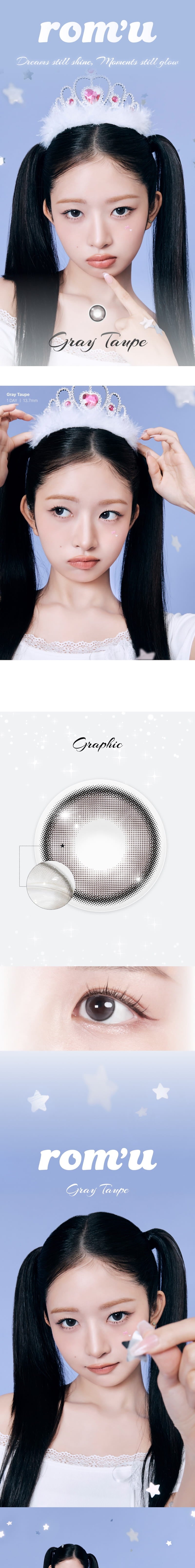 1 Day Colored Contact Lens - Gray Taupe 0.00 (10 pcs)