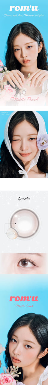 1 Day Colored Contact Lens - Mottle Peach 0.00 (10 pcs)