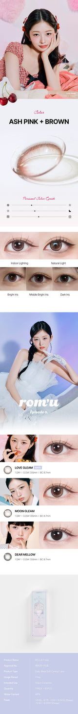 1 Day Colored Contact Lens - Love Gleam 0.00 (10 pcs)