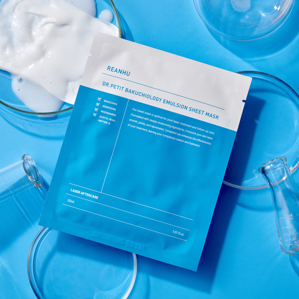 Reanhu Bakuchiol Emulsion Sheet Mask 30ml - 3 Size