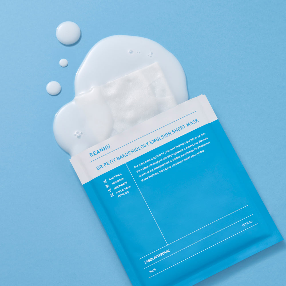 Reanhu Bakuchiol Emulsion Sheet Mask 30ml - 3 Size