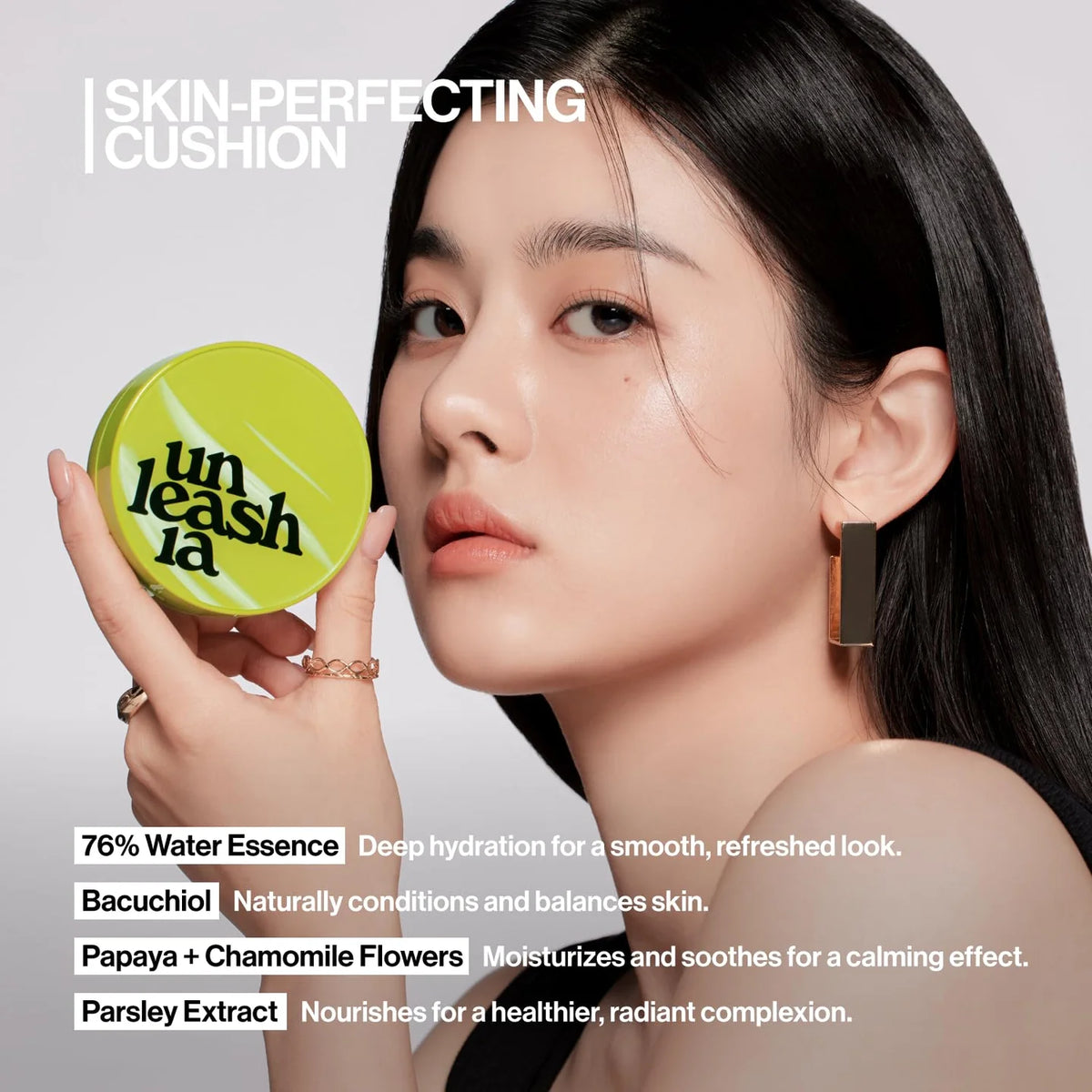 [Unleashia] Satin Wear Healthy-Green Cushion 15g - 7 Shades_MX