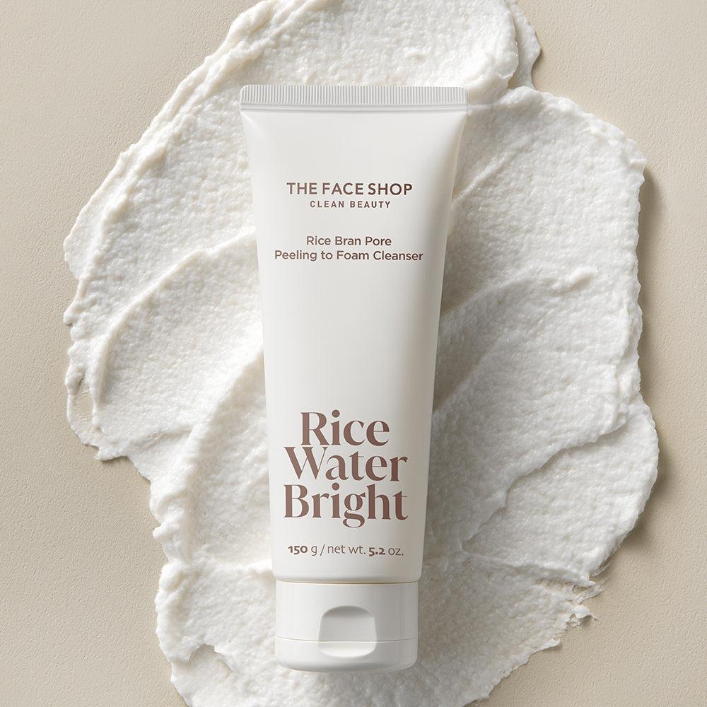 [Thefaceshop] RICE WATER BRIGHT Reiswasser & Reiskleie Porenpeeling zu Schaumreiniger 150g