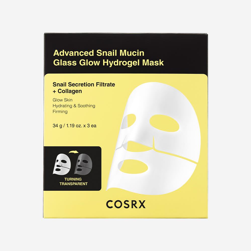 [Cosrx] Mascarilla de hidrogel Advanced Snail Mucin Glass Glow 3 unidades