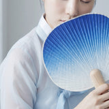 [PyunkangYul] Indigo Hanji Round Fan