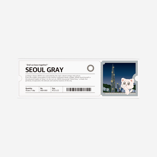 [OOHA] Seoul Gray 1 Day Colored Contact Lens (10 pcs) - 25 powers