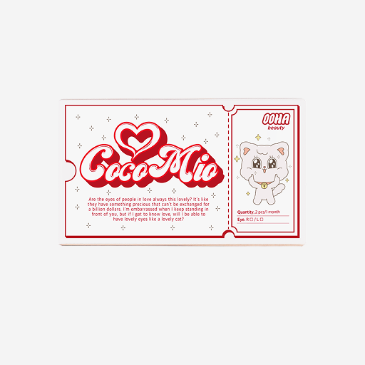 [OOHA] Cocomio Pink 1 Month Colored Contact Lens (2 pcs) - 25 powers