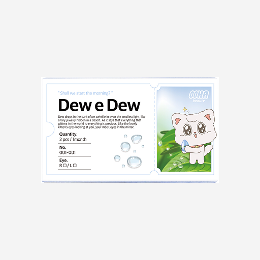 [OOHA] Dew E Dew Purple 1 Month Colored Contact Lens (2 pcs) - 25 powers